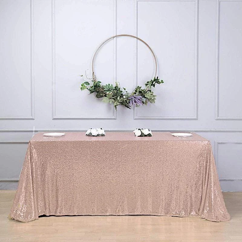 90x132" Sequined Rectangular Tablecloth 14 90x132" Sequined Rectangular Tablecloth - Image 12