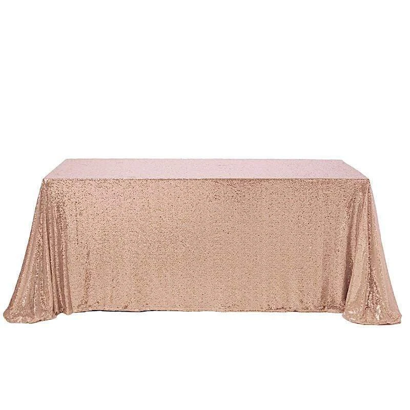 90x132" Sequined Rectangular Tablecloth 12 90x132" Sequined Rectangular Tablecloth - Image 10