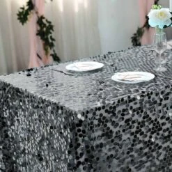 90x156" Large Payette Sequin Rectangular Tablecloth 28 90x156" Large Payette Sequin Rectangular Tablecloth -Optimal Home Decoration 90x156 large payette sequin rectangular tablecloth 28966366511167