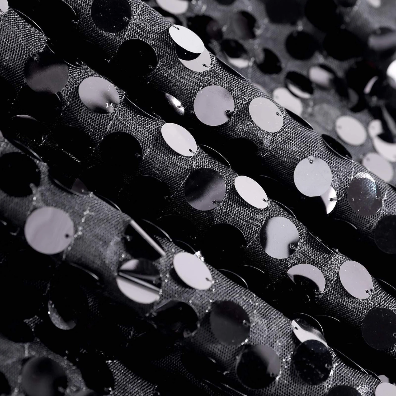 90x156" Large Payette Sequin Rectangular Tablecloth 10 90x156" Large Payette Sequin Rectangular Tablecloth - Image 8