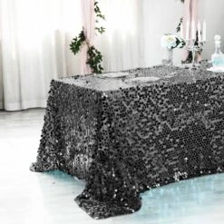 90x156" Large Payette Sequin Rectangular Tablecloth 24 90x156" Large Payette Sequin Rectangular Tablecloth -Optimal Home Decoration 90x156 large payette sequin rectangular tablecloth 28966821560383