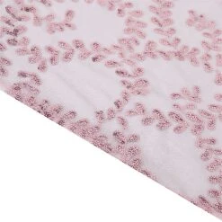90x156" Sheer Tulle Rectangular Tablecloth With Embroidered Sequins 30 90x156" Sheer Tulle Rectangular Tablecloth With Embroidered Sequins -Optimal Home Decoration 90x156 sequin leaf embroidered tulle rectangular tablecloth 30906247053375
