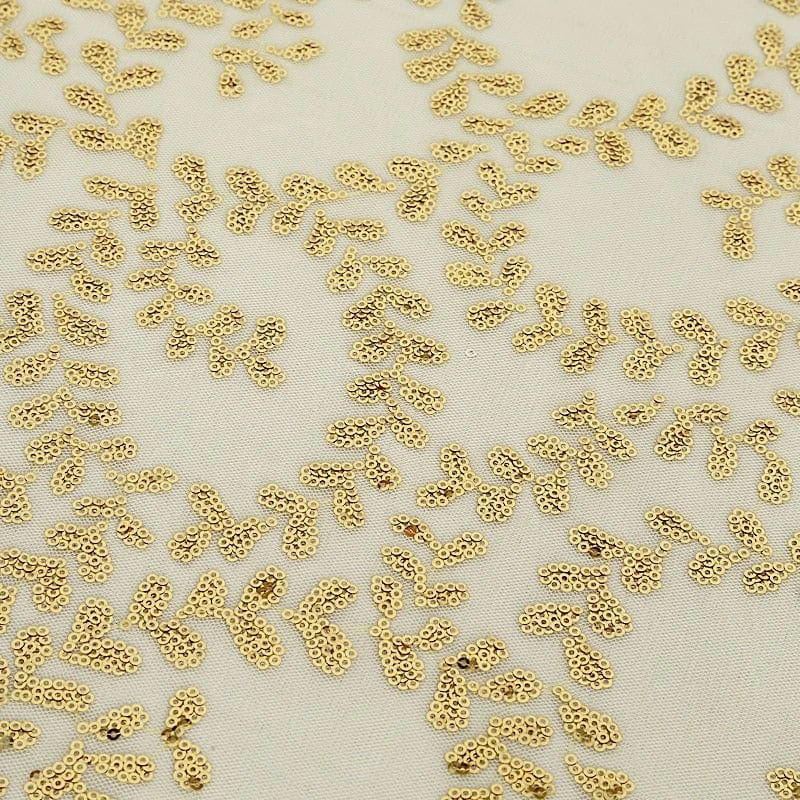 90x156" Sheer Tulle Rectangular Tablecloth With Embroidered Sequins 19 90x156" Sheer Tulle Rectangular Tablecloth With Embroidered Sequins - Image 17