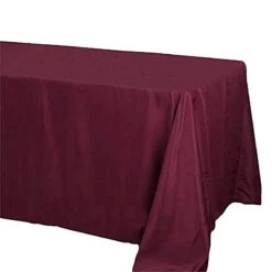 90" X 132" Polyester Rectangular Tablecloth 29 90" X 132" Polyester Rectangular Tablecloth -Optimal Home Decoration TAB 90132 BURG POLY 9911
