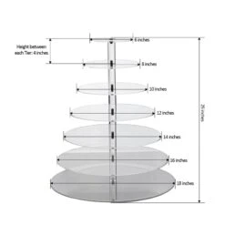 Clear Premium Acrylic Crystal Cupcake Stand -Optimal Home Decoration clear premium acrylic crystal cupcake stand 29041836326975