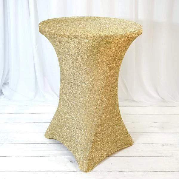 Cocktail Fitted Spandex Table Top Cover Metallic 17 Cocktail Fitted Spandex Table Top Cover Metallic - Image 15