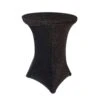Cocktail Fitted Spandex Table Top Cover Metallic -Optimal Home Decoration cocktail fitted spandex table top cover metallic tab cock23 blk 28966402818111