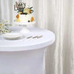 Cocktail Table Cover Natural Wavy Drapes Spandex Tablecloth 33 Cocktail Table Cover Natural Wavy Drapes Spandex Tablecloth -Optimal Home Decoration cocktail table cover natural wavy drapes spandex tablecloth 29000082194495