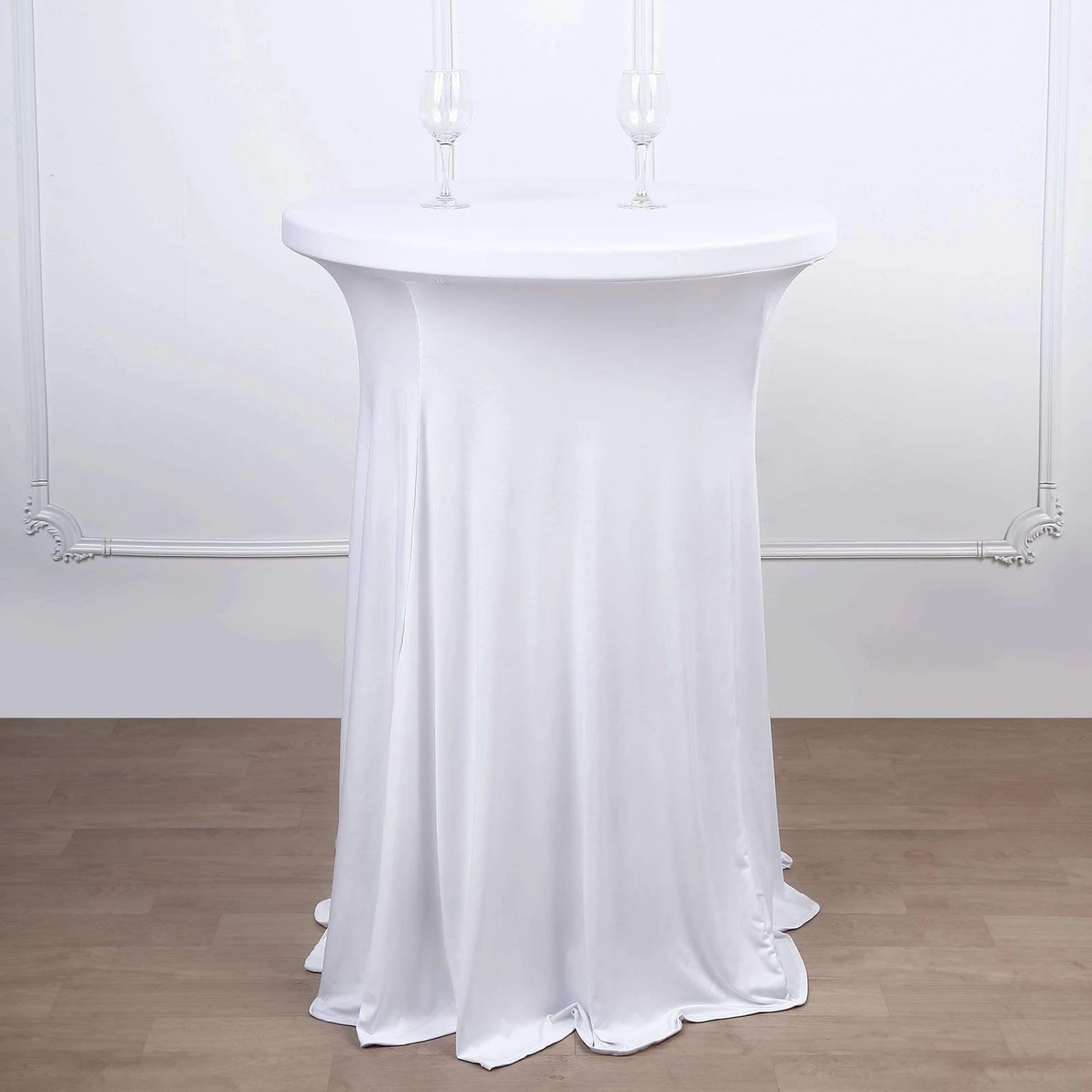 Cocktail Table Cover Natural Wavy Drapes Spandex Tablecloth 17 Cocktail Table Cover Natural Wavy Drapes Spandex Tablecloth - Image 15