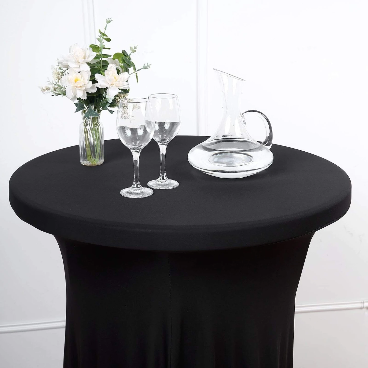 Cocktail Table Cover Natural Wavy Drapes Spandex Tablecloth 8 Cocktail Table Cover Natural Wavy Drapes Spandex Tablecloth - Image 6