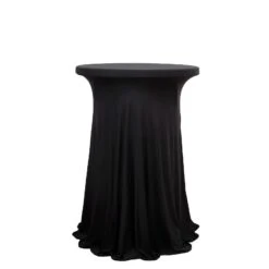 Cocktail Table Cover Natural Wavy Drapes Spandex Tablecloth