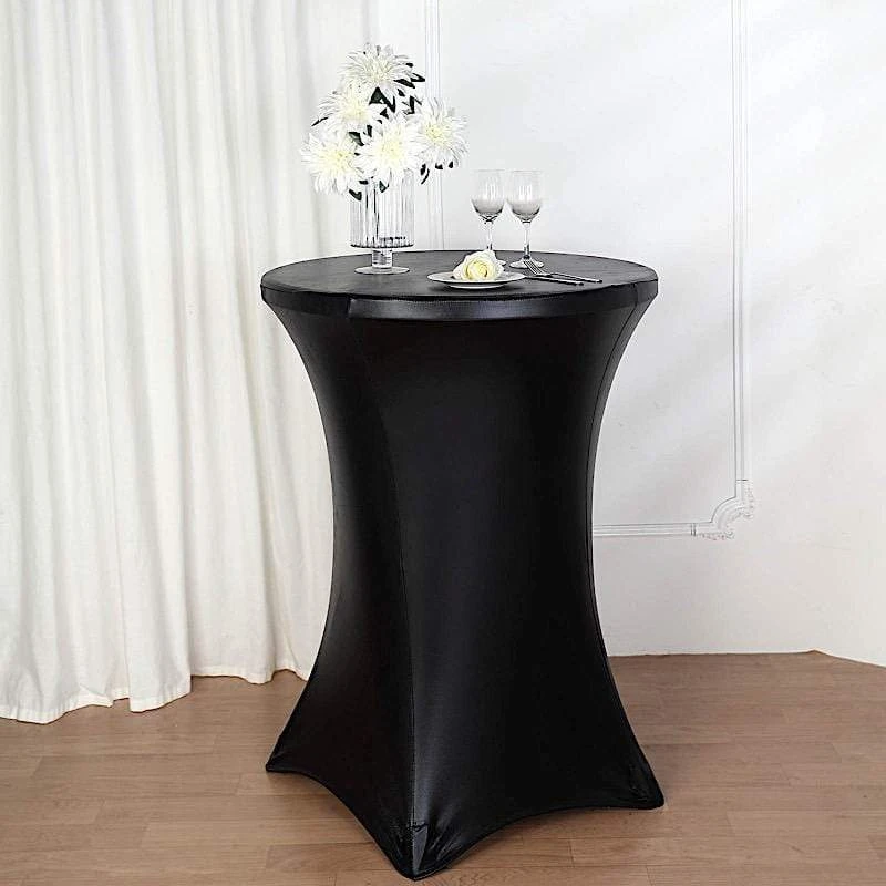 Cocktail Table Cover Premium Metallic Fitted Spandex Tablecloth 11 Cocktail Table Cover Premium Metallic Fitted Spandex Tablecloth - Image 9