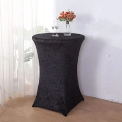 Crushed Velvet Stretch Fitted Round Highboy Cocktail Table Cover 34 Crushed Velvet Stretch Fitted Round Highboy Cocktail Table Cover -Optimal Home Decoration crushed velvet stretch fitted round highboy cocktail table cover 30924349308991