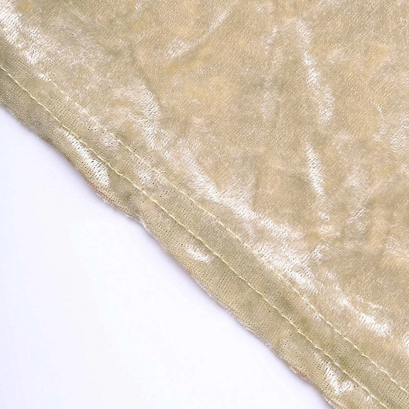 Crushed Velvet Stretch Fitted Round Highboy Cocktail Table Cover 12 Crushed Velvet Stretch Fitted Round Highboy Cocktail Table Cover - Image 10