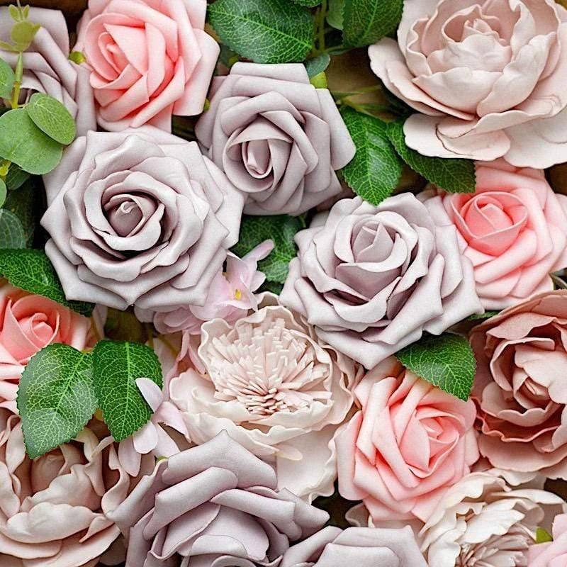 Foam Roses And Peonies With Assorted Silk Florals Artificial Flowers Box - Pink And Coral 11 Foam Roses And Peonies With Assorted Silk Florals Artificial Flowers Box - Pink And Coral - Image 9