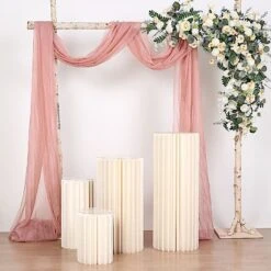 Folding DIY Accordion Pillar Cardboard Display Stand Pedestal Box - Ivory 27 Folding DIY Accordion Pillar Cardboard Display Stand Pedestal Box - Ivory -Optimal Home Decoration folding diy accordion pillar cardboard display stand pedestal box ivory 30467276603455