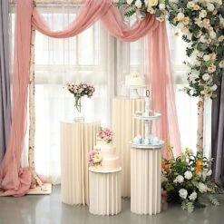 Folding DIY Accordion Pillar Cardboard Display Stand Pedestal Box - Ivory 30 Folding DIY Accordion Pillar Cardboard Display Stand Pedestal Box - Ivory -Optimal Home Decoration folding diy accordion pillar cardboard display stand pedestal box ivory 30467276734527