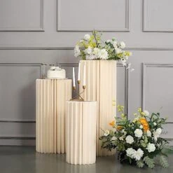 Folding DIY Accordion Pillar Cardboard Display Stand Pedestal Box - Ivory 35 Folding DIY Accordion Pillar Cardboard Display Stand Pedestal Box - Ivory -Optimal Home Decoration folding diy accordion pillar cardboard display stand pedestal box ivory 30467282731071
