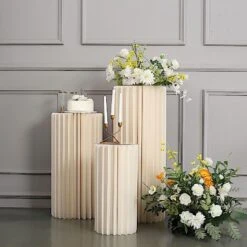 Folding DIY Accordion Pillar Cardboard Display Stand Pedestal Box - Ivory 39 Folding DIY Accordion Pillar Cardboard Display Stand Pedestal Box - Ivory -Optimal Home Decoration folding diy accordion pillar cardboard display stand pedestal box ivory 30467282796607