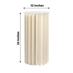 Folding DIY Accordion Pillar Cardboard Display Stand Pedestal Box - Ivory 33 Folding DIY Accordion Pillar Cardboard Display Stand Pedestal Box - Ivory -Optimal Home Decoration folding diy accordion pillar cardboard display stand pedestal box ivory 30467283517503