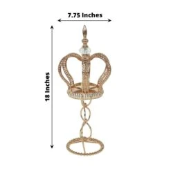 Metal Crown Spiral Pillar Candle Holder Stand Centerpiece - Gold 35 Metal Crown Spiral Pillar Candle Holder Stand Centerpiece - Gold -Optimal Home Decoration metal crown spiral pillar stand votive candle holder gold 30567145340991