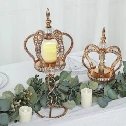 Metal Crown Spiral Pillar Candle Holder Stand Centerpiece - Gold 41 Metal Crown Spiral Pillar Candle Holder Stand Centerpiece - Gold -Optimal Home Decoration metal crown spiral pillar stand votive candle holder gold 30567145472063