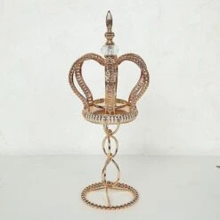 Metal Crown Spiral Pillar Candle Holder Stand Centerpiece - Gold 40 Metal Crown Spiral Pillar Candle Holder Stand Centerpiece - Gold -Optimal Home Decoration metal crown spiral pillar stand votive candle holder gold 30567145504831