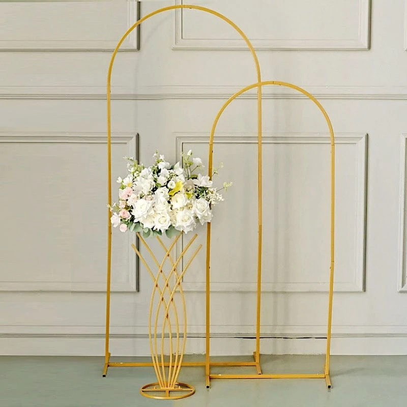 Metal Flower Display Stand Mermaid Tail Design Wedding Centerpiece - Gold 7 Metal Flower Display Stand Mermaid Tail Design Wedding Centerpiece - Gold - Image 5