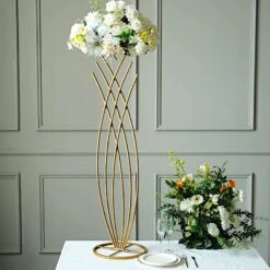 Metal Flower Display Stand Mermaid Tail Design Wedding Centerpiece - Gold 36 Metal Flower Display Stand Mermaid Tail Design Wedding Centerpiece - Gold -Optimal Home Decoration metal flower display stand mermaid tail design wedding centerpiece gold 30393466945599