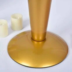 Metal Trumpet Wedding Flower Vase -Optimal Home Decoration metal trumpet wedding flower vase gold 29031975190591