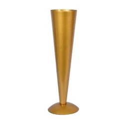 Metal Trumpet Wedding Flower Vase -Optimal Home Decoration metal trumpet wedding flower vase gold vase a71 20 gold 29031951597631