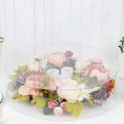 Round Acrylic Cake Stand Pedestal Riser With Hollow Bottom - Clear 37 Round Acrylic Cake Stand Pedestal Riser With Hollow Bottom - Clear -Optimal Home Decoration round acrylic cake stand pedestal riser with hollow bottom clear 30916339400767