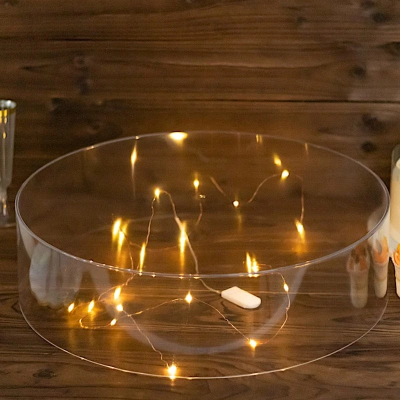 Round Acrylic Cake Stand Pedestal Riser With Hollow Bottom - Clear 21 Round Acrylic Cake Stand Pedestal Riser With Hollow Bottom - Clear - Image 19