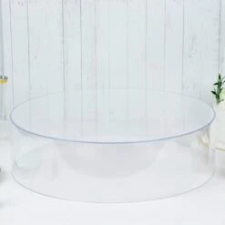 Round Acrylic Cake Stand Pedestal Riser With Hollow Bottom - Clear 38 Round Acrylic Cake Stand Pedestal Riser With Hollow Bottom - Clear -Optimal Home Decoration round acrylic cake stand pedestal riser with hollow bottom clear 30916339466303