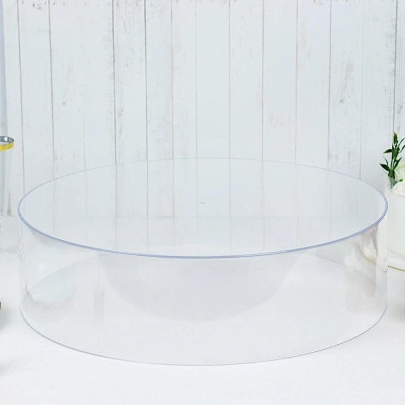 Round Acrylic Cake Stand Pedestal Riser With Hollow Bottom - Clear 19 Round Acrylic Cake Stand Pedestal Riser With Hollow Bottom - Clear - Image 17