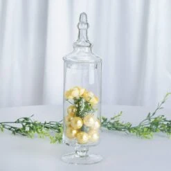 Set Of 3 9" 13" 14" Tall Glass Apothecary Jars Containers With Lids - Clear 15 Set Of 3 9" 13" 14" Tall Glass Apothecary Jars Containers With Lids - Clear -Optimal Home Decoration set of 3 9 13 14 tall glass apothecary jars containers with lids clear glas jar11 clr 28529878663231
