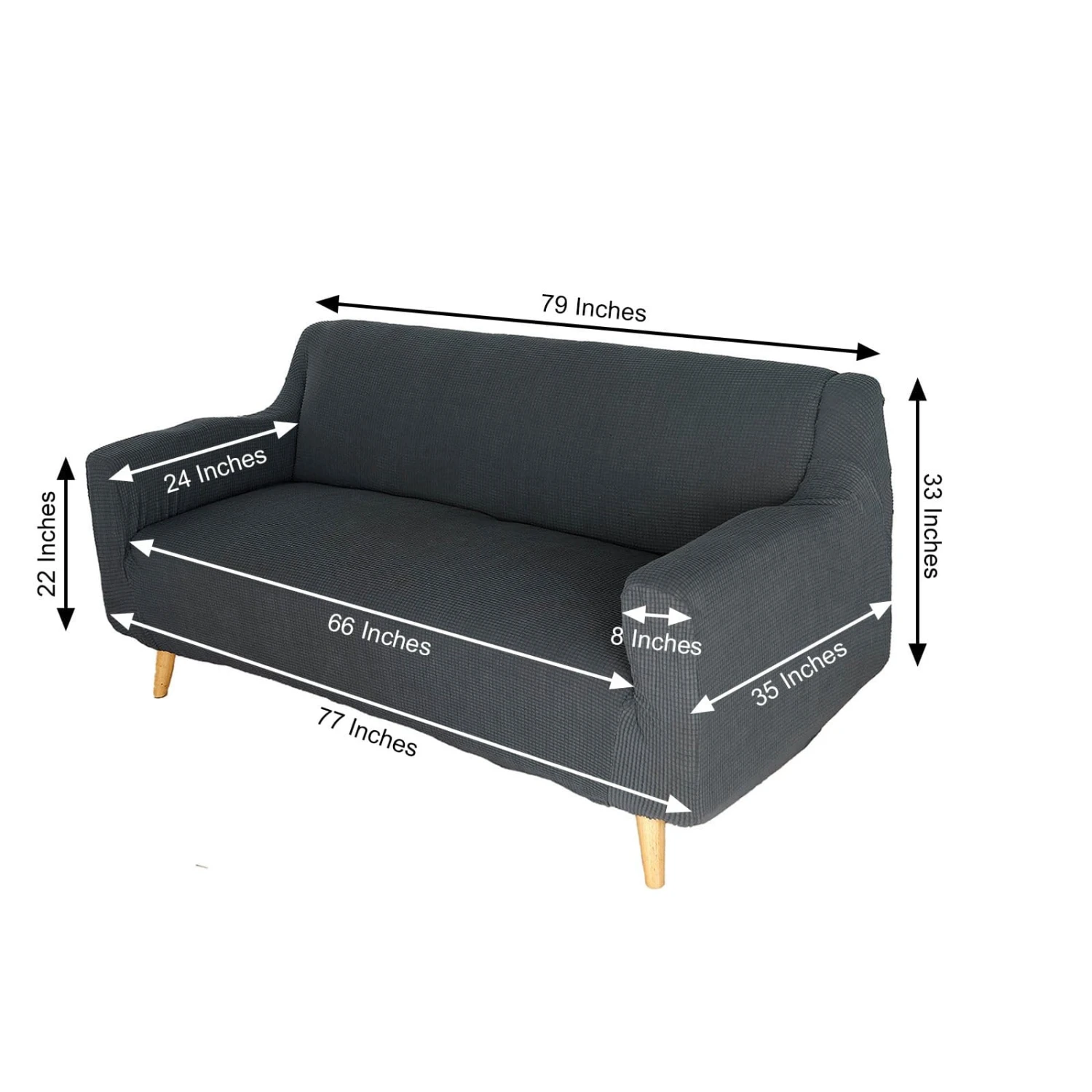 Spandex Jacquard Stretch Sofa Slipcover 12 Spandex Jacquard Stretch Sofa Slipcover - Image 10