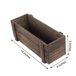 Wood Rectangular Box Planter Holders Centerpieces Dark Brown 24 Wood Rectangular Box Planter Holders Centerpieces Dark Brown -Optimal Home Decoration wood rectangular box planter holders centerpieces dark brown 29041850712127