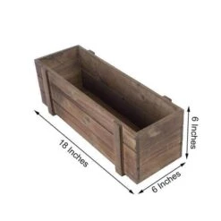 Wood Rectangular Box Planter Holders Centerpieces Dark Brown 31 Wood Rectangular Box Planter Holders Centerpieces Dark Brown -Optimal Home Decoration wood rectangular box planter holders centerpieces dark brown 29041850974271