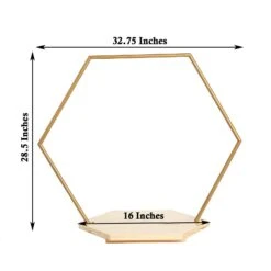 Wood With Hexagon Geometric Metal Arch Cake Display Stand - Gold 29 Wood With Hexagon Geometric Metal Arch Cake Display Stand - Gold -Optimal Home Decoration wood with hexagon geometric metal arch cake display stand gold 29565481353279